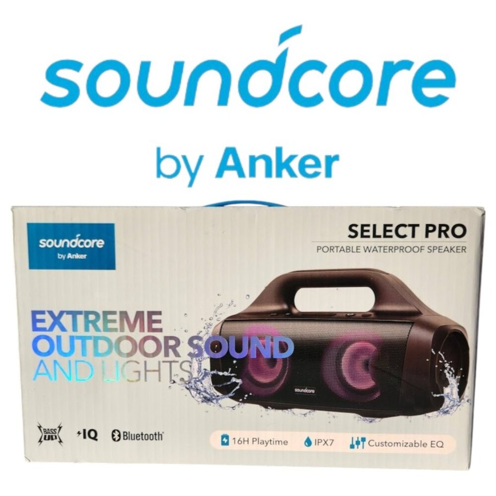 NEW Anker Soundcore Select Pro Bluetooth Portable Speaker IPX7 Waterproof BassUp